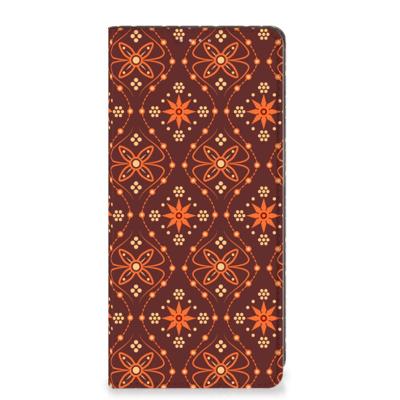 OPPO A54 5G | A74 5G | A93 5G | Hoesje met Magneet | Batik Brown OPPO A54 5G | A74 5G | A93 5G | Hoesje met Magneet | Batik Brown
