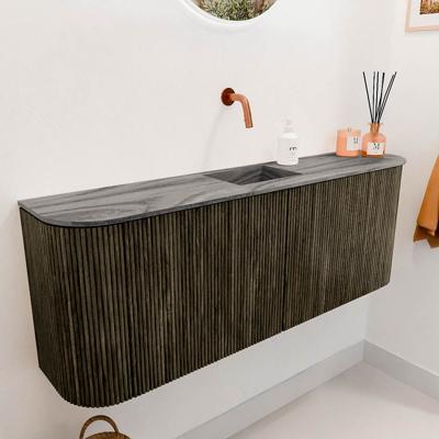 Toiletmeubel Mondiaz Joya Dlux | 113.2 cm | Meubelkleur Shadow | Faye wastafel Sombra Wasbak Midden | Zonder kraangat(en)