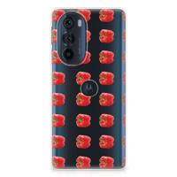 Motorola Edge 30 Pro | Siliconen Case | Paprika Red