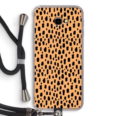 Panter: Samsung Galaxy J4 Plus Transparant Hoesje met koord