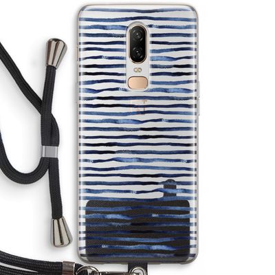 Verrassende lijnen: OnePlus 6 Transparant Hoesje met koord