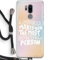 The prettiest: LG G7 Thinq Transparant Hoesje met koord