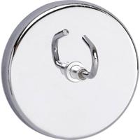 Maul Magneet neu (Ø x h) 52 mm x 31 mm rond, met haak Zilver 1 stuk(s) 6155596 - thumbnail