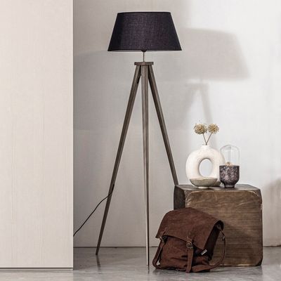 WOOOD Exclusive Vloerlamp 'Omar' kleur Zwart