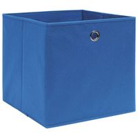 The Living Store Opbergbox - Blauw - 32 x 32 x 32 cm - Nonwoven stof