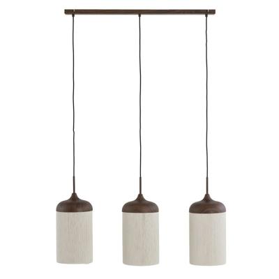 Hanglamp Denia 3 lichts donkerbruin