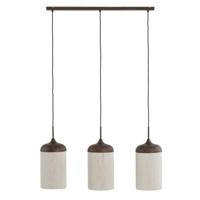 Hanglamp Denia 3 lichts donkerbruin
