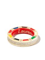 Lauren Rubinski bague en or 14ct pavée de diamants - Multicolore - thumbnail