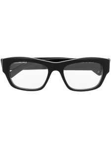 Balenciaga Eyewear lunettes de vue rectangulaires à logo - Noir