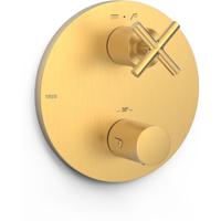 Douchekraan afbouwdeel Tres Mont Blanc | Inbouw | Thermostaatkraan | Rond | Goud mat 24k