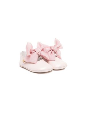 ANDANINES ballerines en cuir à détail de nœud - Rose