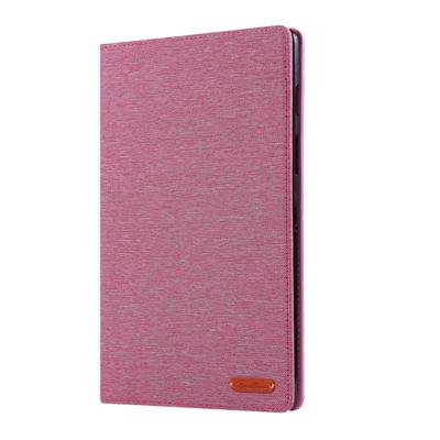 Voor Galaxy tab S5e T720/T725 doek Teature horizontale Flip PU lederen draagtas met met houder & kaartsleuven (Rose Pink)