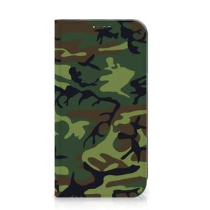 iPhone 15 Hoesje met Magneet Army Dark