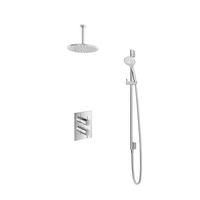 Hotbath Get Together IBS2ACR inbouwdouche met 3s handdouche, 15cm plafondbuis, 25cm hoofddouche en glijstang chroom