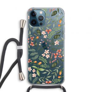 Sweet little flowers: iPhone 12 Pro Transparant Hoesje met koord