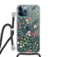 Sweet little flowers: iPhone 12 Pro Transparant Hoesje met koord