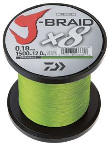 Daiwa J-Braid X8E chartreuse 100m 0.10 mm 6kg