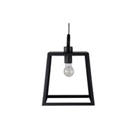 Hage verlichting hanglamp 28x28x37,5cm staal zwart. - thumbnail