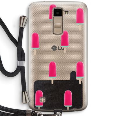Waterijsje: LG K10 (2016) Transparant Hoesje met koord