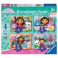 Ravensburger puzzel Gabby's Poppenhuis 4-in-1 puzzelset