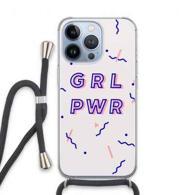 GRL PWR: iPhone 13 Pro Transparant Hoesje met koord