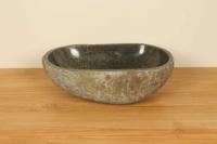Waskom riviersteen RM030360, 47x28x15 cm