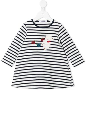 familiar robe à rayures - Blanc