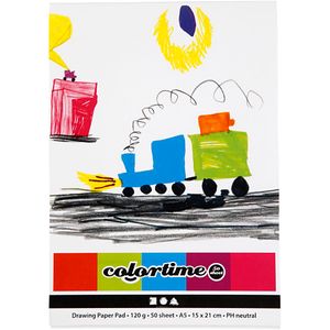 Creativ Company Tekenblok wit a5 120gr, 50 vellen