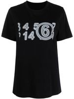 MM6 Maison Margiela t-shirt à motif Zoom Numbers - Noir