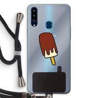Frisco: Samsung Galaxy A20s Transparant Hoesje met koord