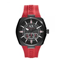 Horlogeband Armani Exchange AX1803 Silicoon Rood 12mm