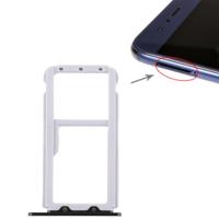 SIM-kaarthouder + SIM-kaarthouder / Micro SD-kaart lade voor Huawei Honor V9 (zwart)