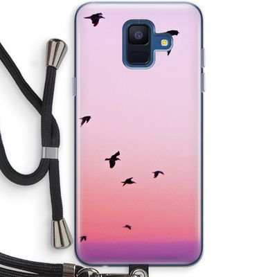 Fly away: Samsung Galaxy A6 (2018) Transparant Hoesje met koord