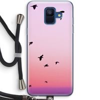 Fly away: Samsung Galaxy A6 (2018) Transparant Hoesje met koord