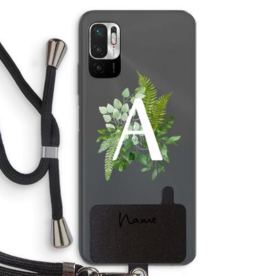 Green Brush: Xiaomi Redmi Note 10 5G Transparant Hoesje met koord