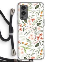 Sweet little flowers: OnePlus Nord 2 5G Transparant Hoesje met koord