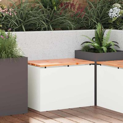 Tuinbank Wit 60 x 40 x 43 cm Staal