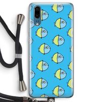 Visjes: Huawei P20 Transparant Hoesje met koord