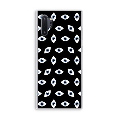 Eyes pattern: Samsung Galaxy Note 10 Plus Transparant Hoesje