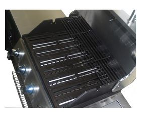 VidaXL 40426 buitenbarbecue & grill Barbecue Kookunit Gas Zwart, Roestvrijstaal 2900 W