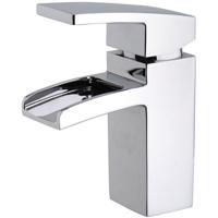 Xellanz Romo Wastafelkraan Waterval met Clickwaste - Chroom