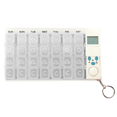 7 dagen pil doos met digitale timer (wit)