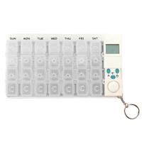 7 dagen pil doos met digitale timer (wit)