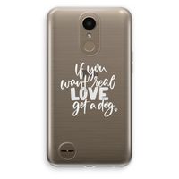 Partner in crime: LG K10 (2017) Transparant Hoesje