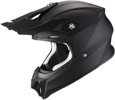 SCORPION VX-16 Evo Air Solid Mat, Motorcross helm, Zwart
