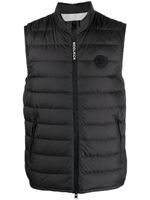 Woolrich gilet matelassé à patch logo - Noir - thumbnail