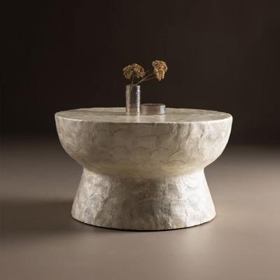 Nohr Ronde Salontafel 'Leeann' Capiz, 70cm