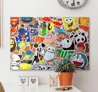 Canvas schilderij kinderen Stripfiguren