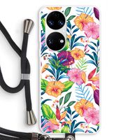 Tropisch 2: Huawei P50 Transparant Hoesje met koord