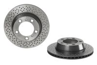 Remschijf COATED DISC LINE BREMBO, Remschijftype: Geperforeerd / Geventileerd, u.a. für Porsche